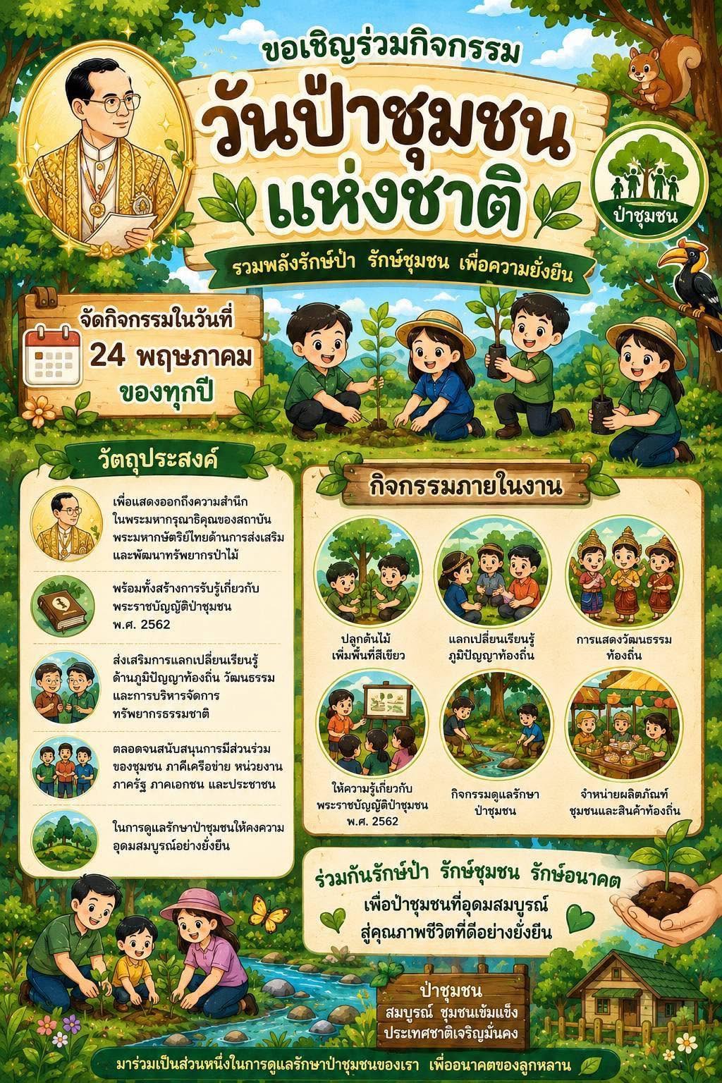 ร่วมประชาสัมพันธ์ “วันป่าชุมชนแห่งชาติ” ประจำปี 2569 สร้างการรับรู้คุณค่าป่าชุมชน สู่การพัฒนาที่ยั่งยืน